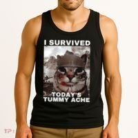 I Survived Todays Tummy Ache Tank Top thumb 3