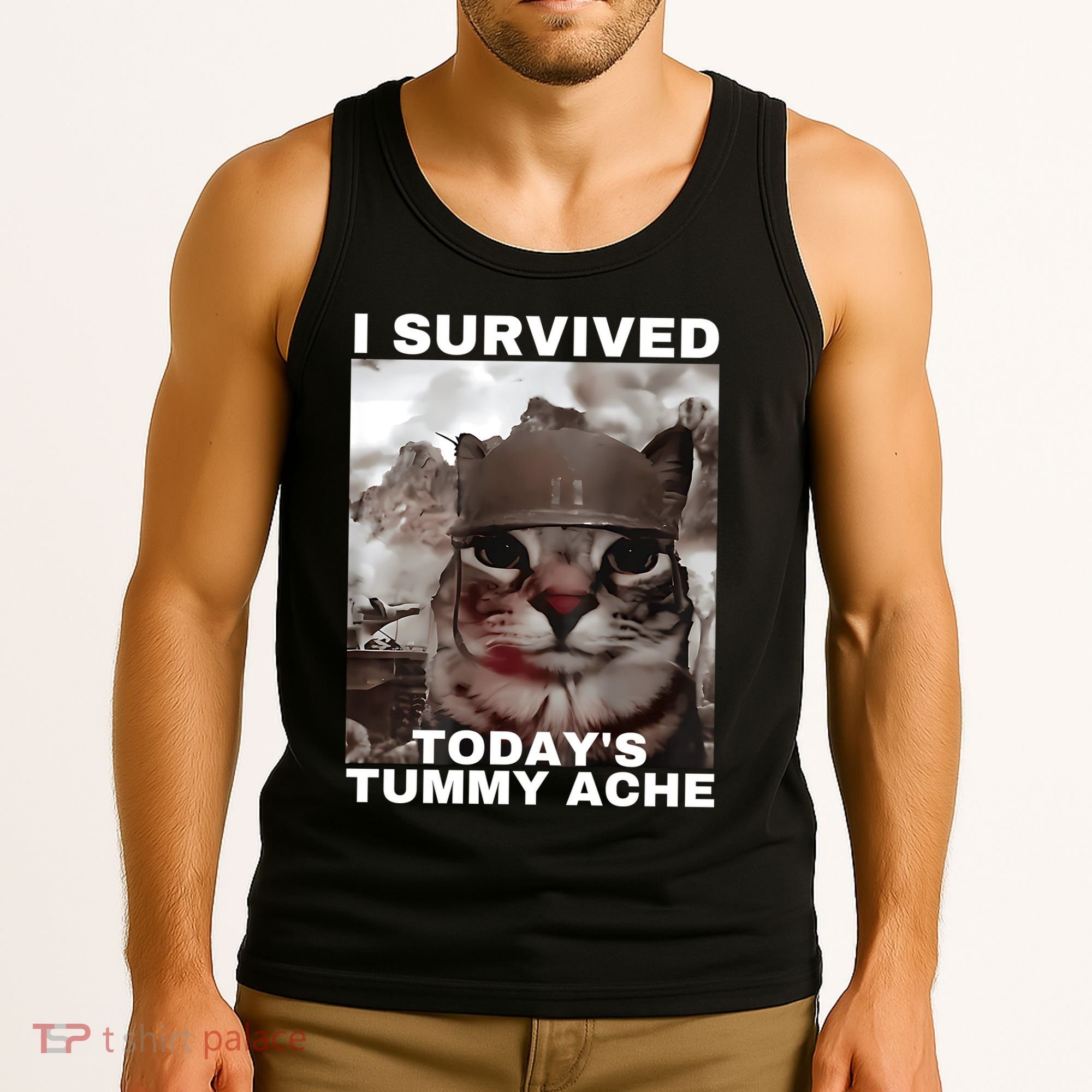 I Survived Todays Tummy Ache Tank Top