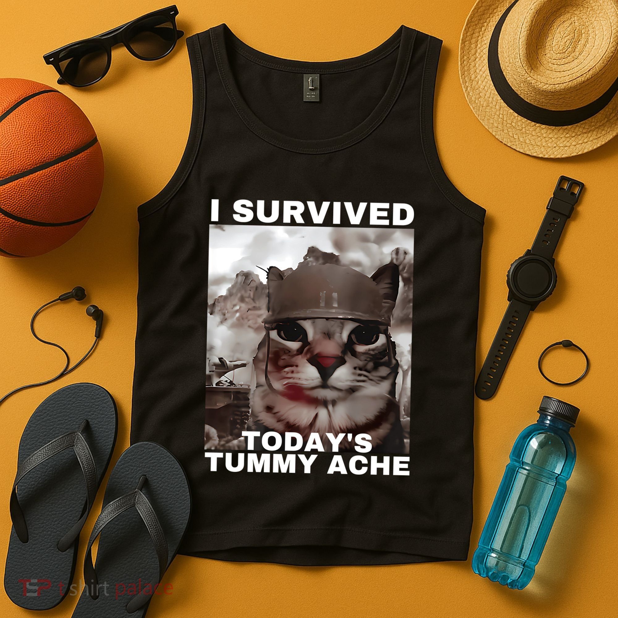 I Survived Todays Tummy Ache Tank Top
