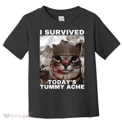 I Survived Todays Tummy Ache Toddler T-Shirt