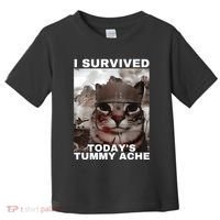 I Survived Todays Tummy Ache Toddler T-Shirt thumb 0