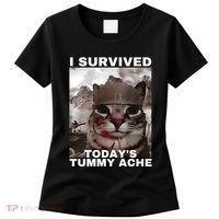 I Survived Todays Tummy Ache Women's T-Shirt thumb 0