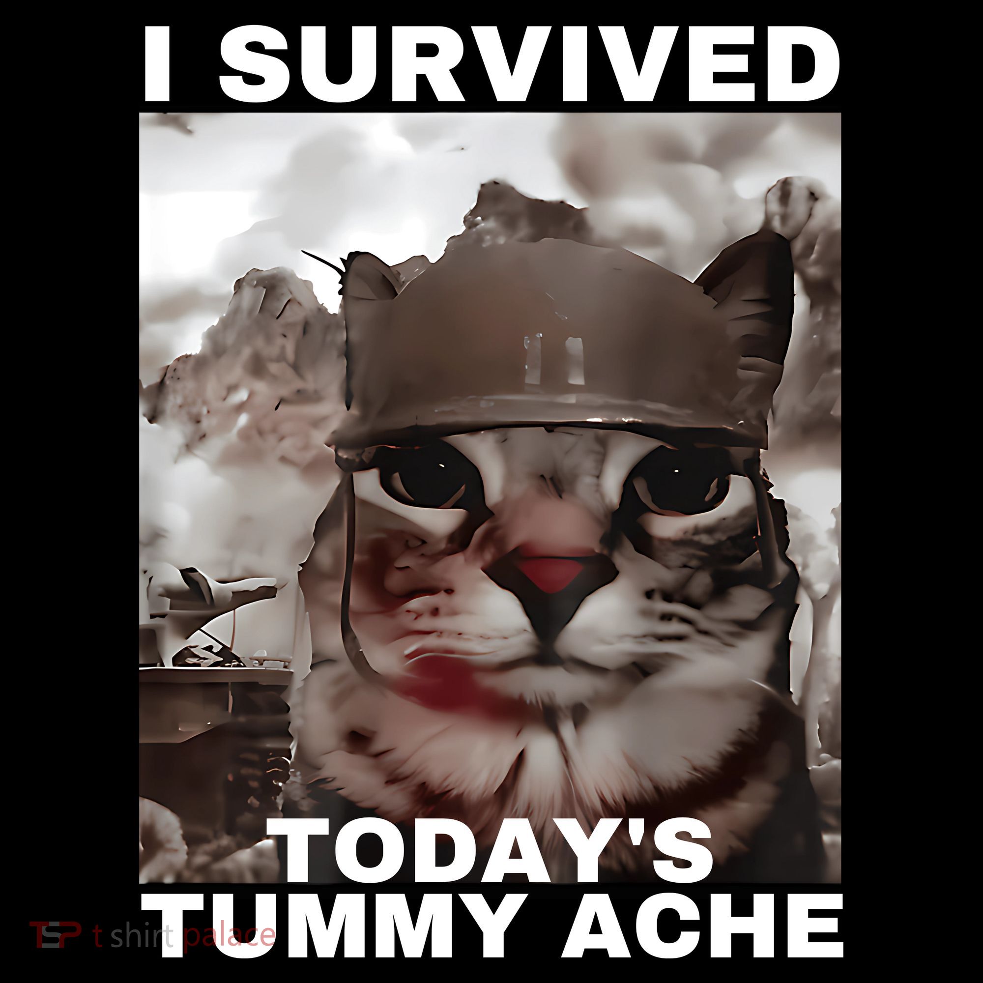 I Survived Todays Tummy Ache Kids Long Sleeve Shirt