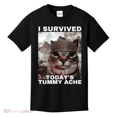 I Survived Todays Tummy Ache Kids T-Shirt