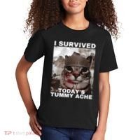 I Survived Todays Tummy Ache Kids T-Shirt thumb 2