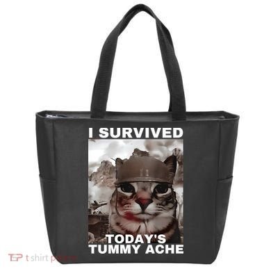 I Survived Todays Tummy Ache Tote Bag
