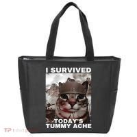 I Survived Todays Tummy Ache Tote Bag thumb 0