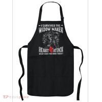 I Survived The Widow Maker Heart Attack Heart Disease Apron thumb 0
