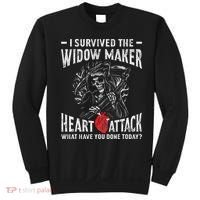 I Survived The Widow Maker Heart Attack Heart Disease Sweatshirt thumb 0