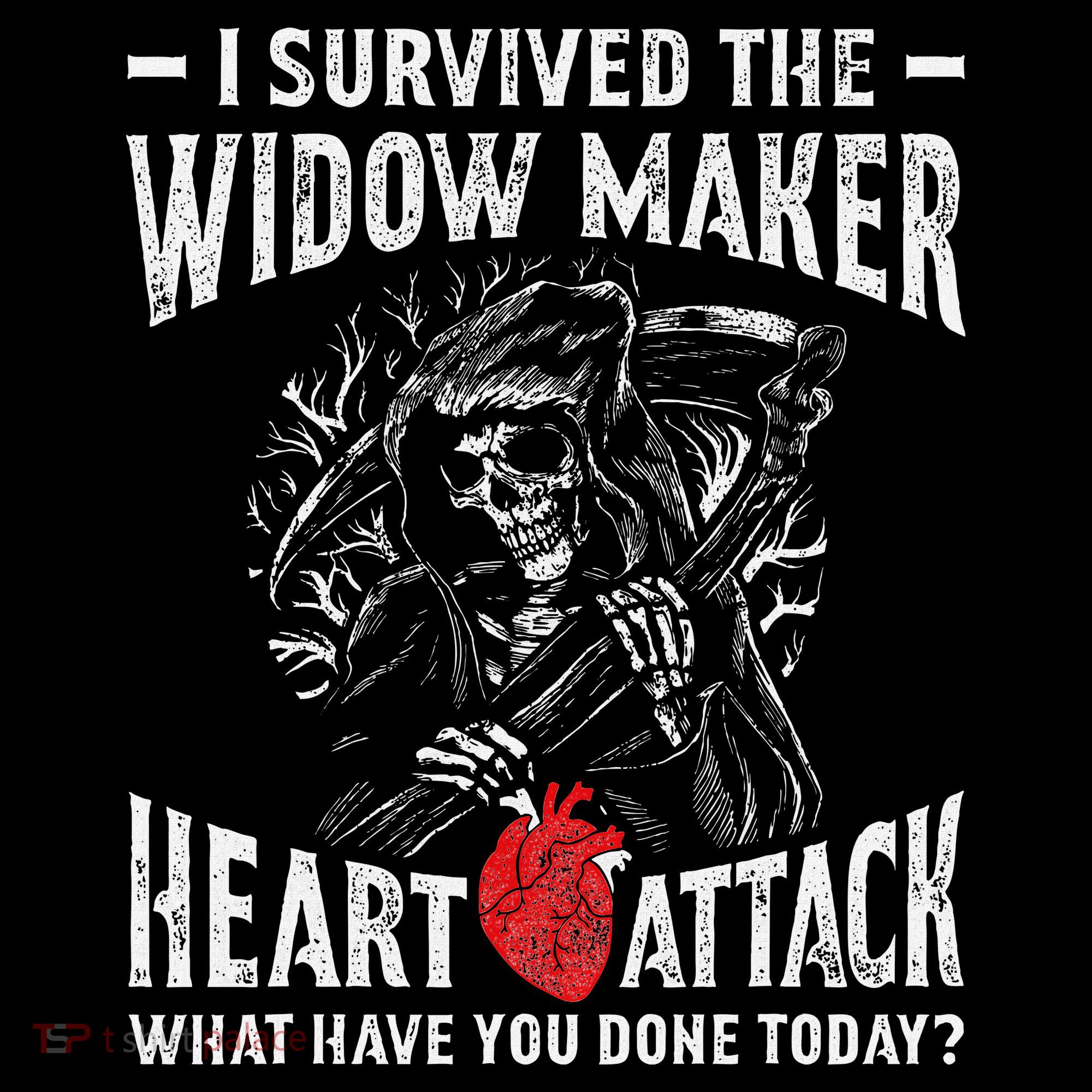 I Survived The Widow Maker Heart Attack Heart Disease Sweatshirt