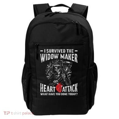 I Survived The Widow Maker Heart Attack Heart Disease Backpack
