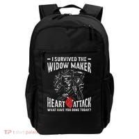 I Survived The Widow Maker Heart Attack Heart Disease Backpack thumb 0