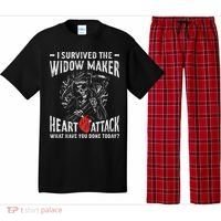 I Survived The Widow Maker Heart Attack Heart Disease Pajama Set thumb 0