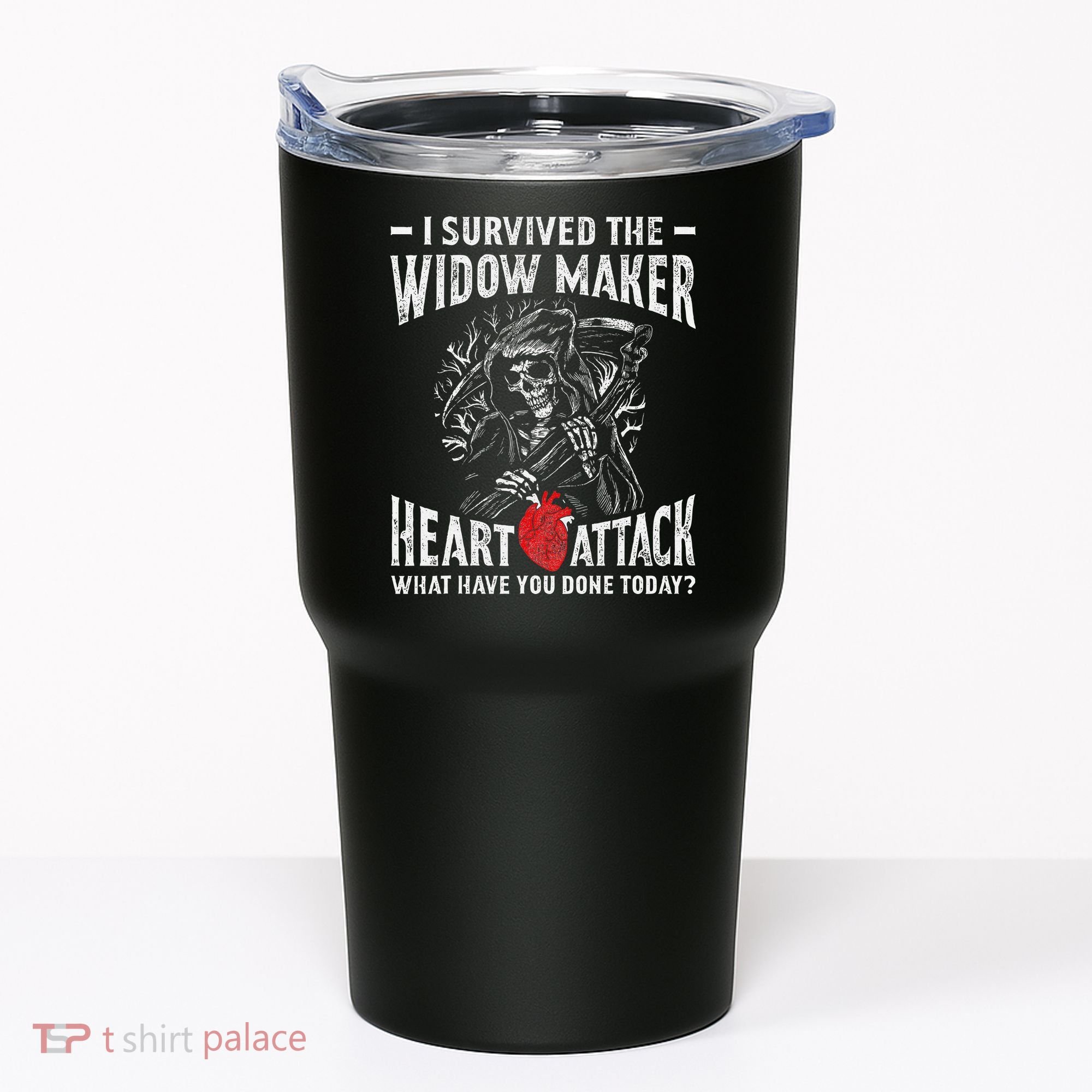 I Survived The Widow Maker Heart Attack Heart Disease Tumbler