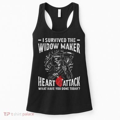 I Survived The Widow Maker Heart Attack Heart Disease Women's Tank Top
