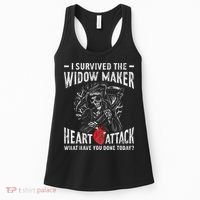I Survived The Widow Maker Heart Attack Heart Disease Women's Tank Top thumb 0