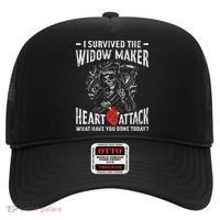 I Survived The Widow Maker Heart Attack Heart Disease Hat thumb 0