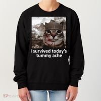I Survived TodayS Tummy Ache Women's Sweatshirt thumb 0