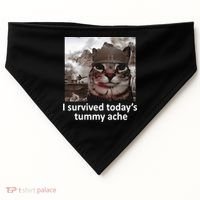 I Survived TodayS Tummy Ache USA-Made Doggie Bandana thumb 0