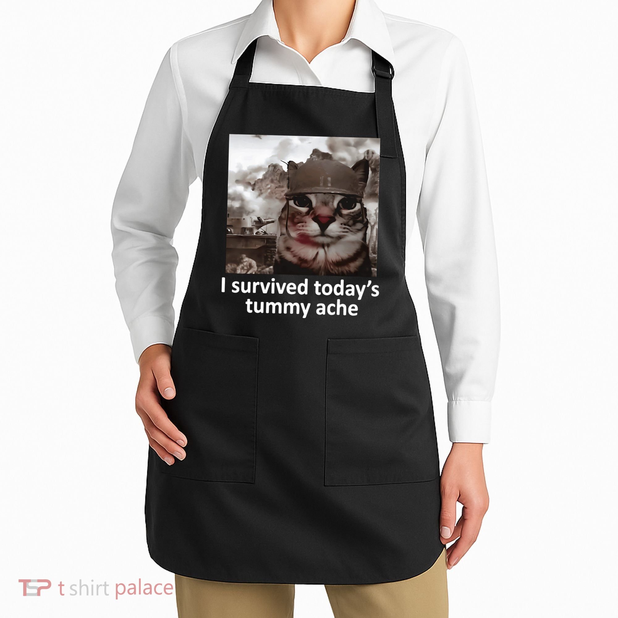 I Survived TodayS Tummy Ache Apron