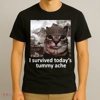 I Survived TodayS Tummy Ache T-Shirt thumb 3