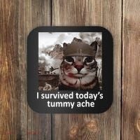 I Survived TodayS Tummy Ache Coaster thumb 0