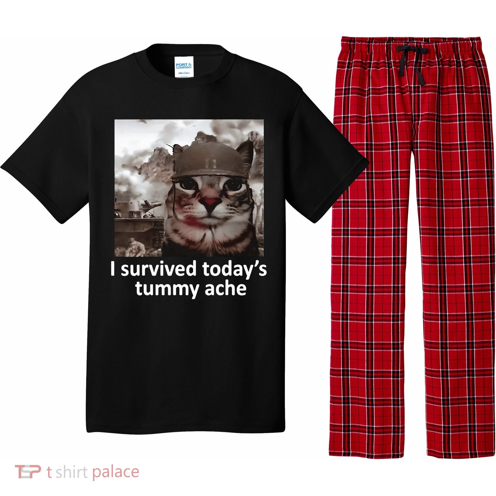 I Survived TodayS Tummy Ache Pajama Set