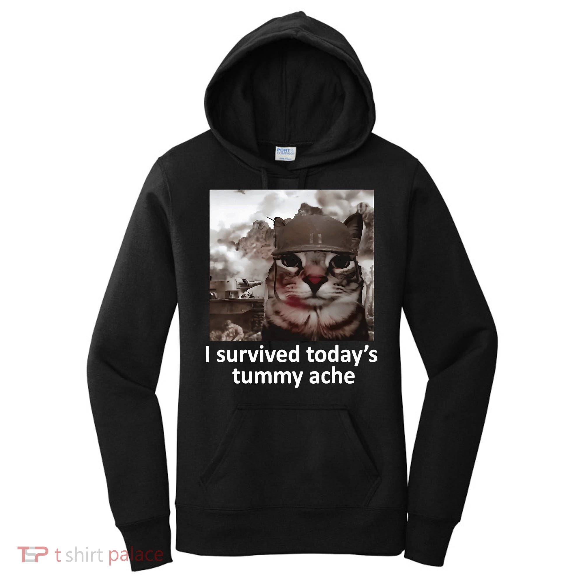 I Survived TodayS Tummy Ache Women's Hoodie