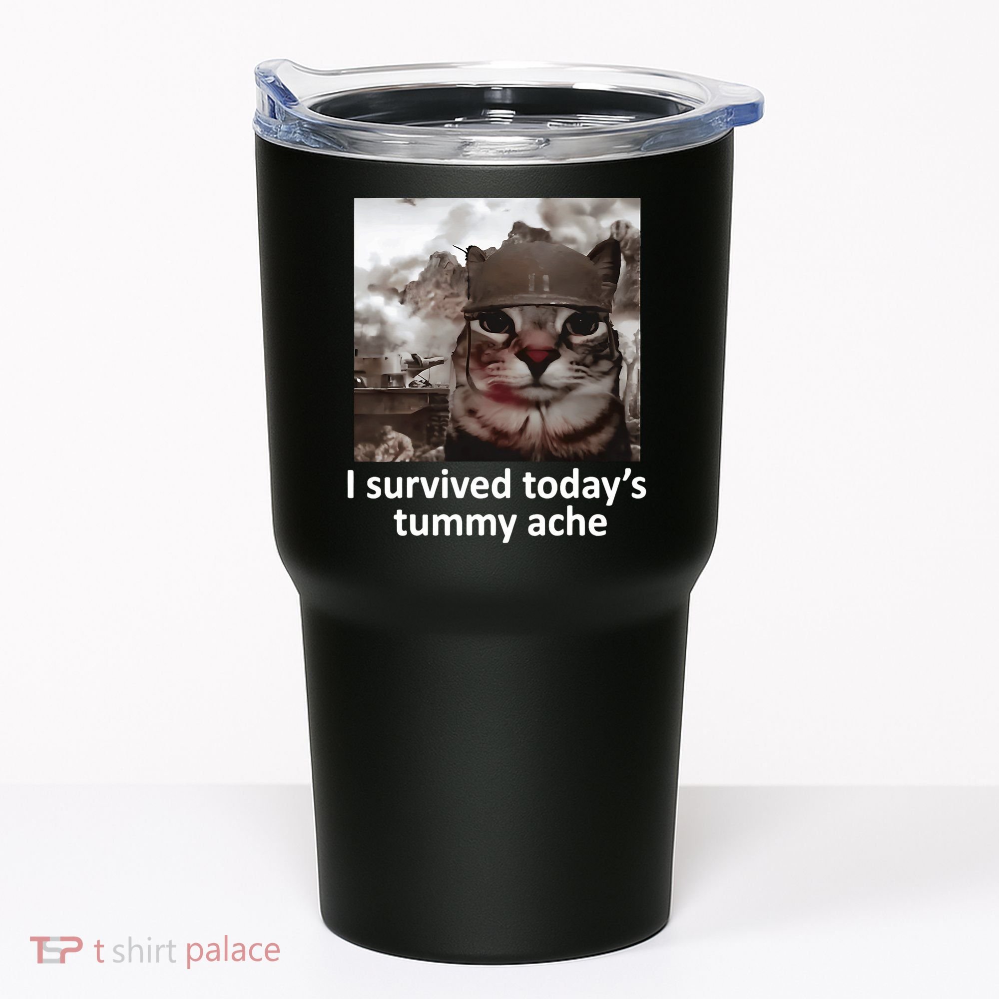 I Survived TodayS Tummy Ache Tumbler