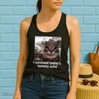 I Survived TodayS Tummy Ache Women's Tank Top thumb 2