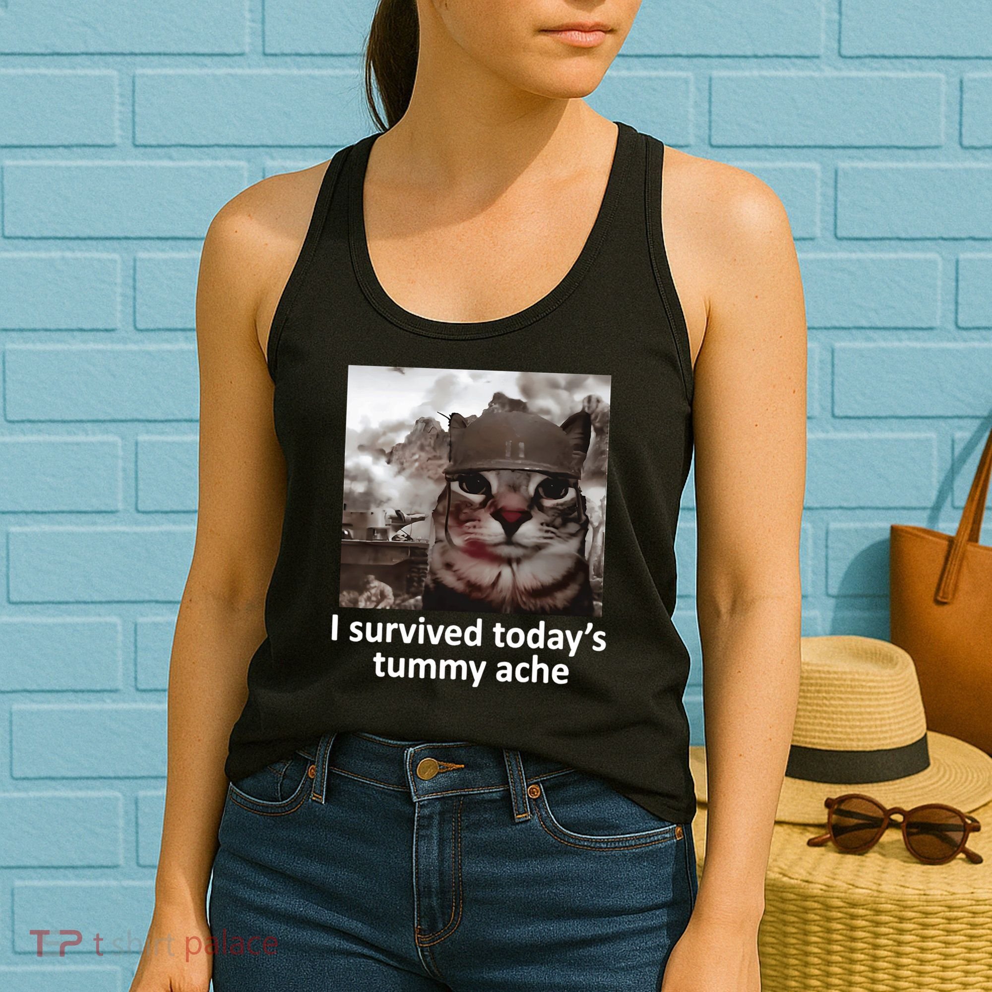 I Survived TodayS Tummy Ache Women's Tank Top