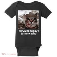 I Survived TodayS Tummy Ache Baby Bodysuit thumb 0