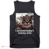 I Survived TodayS Tummy Ache Tank Top thumb 0
