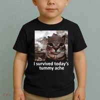 I Survived TodayS Tummy Ache Toddler T-Shirt thumb 2