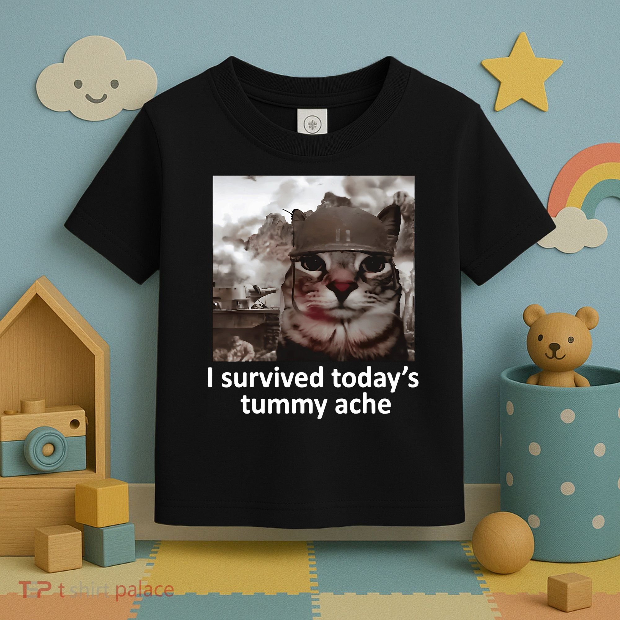 I Survived TodayS Tummy Ache Toddler T-Shirt
