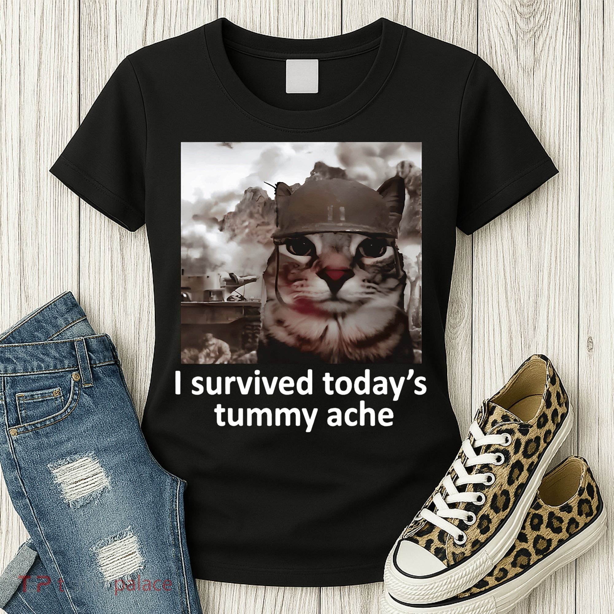 I Survived TodayS Tummy Ache Women's T-Shirt