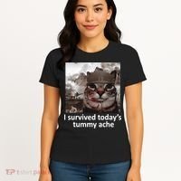 I Survived TodayS Tummy Ache Women's T-Shirt thumb 4