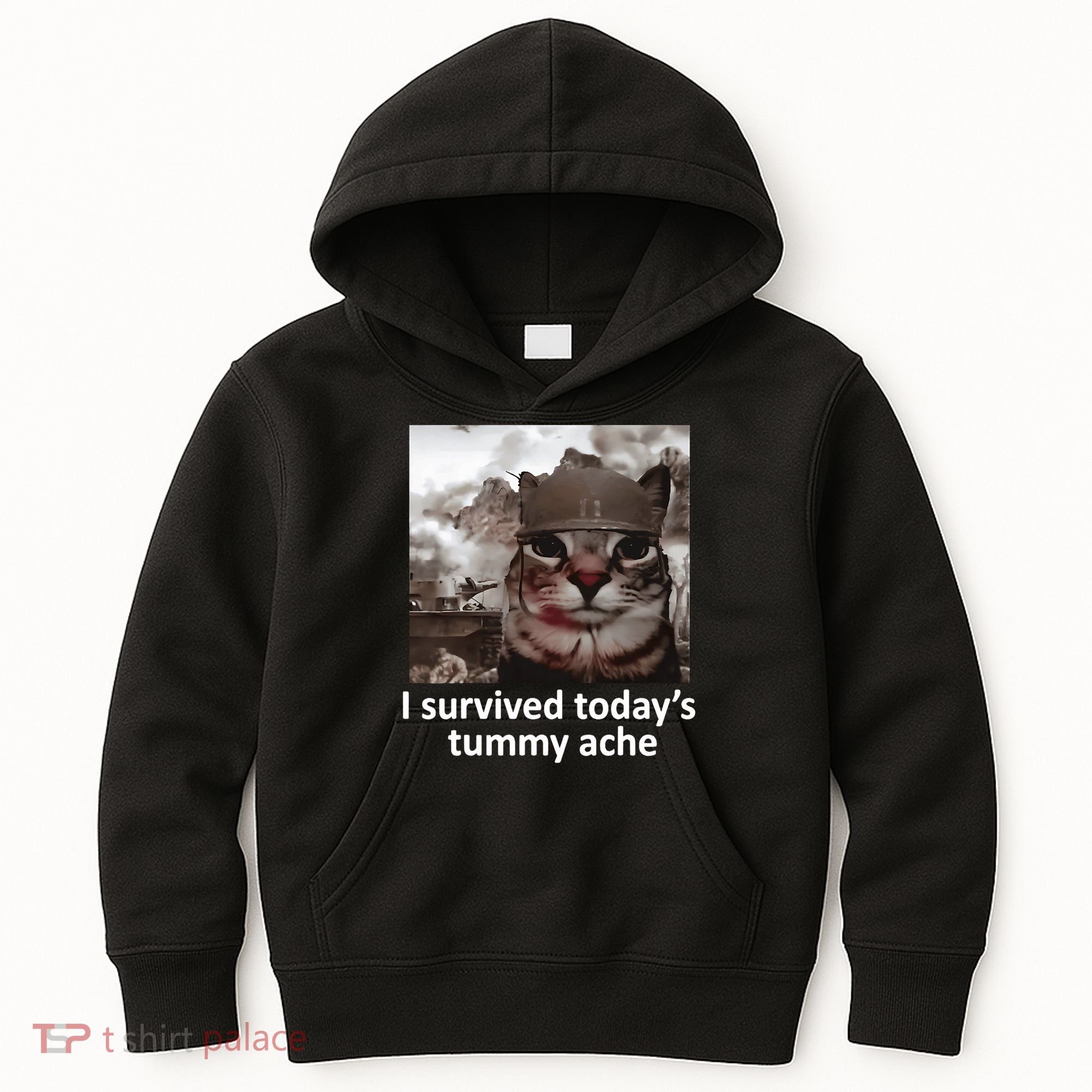 I Survived TodayS Tummy Ache Kids Hoodie