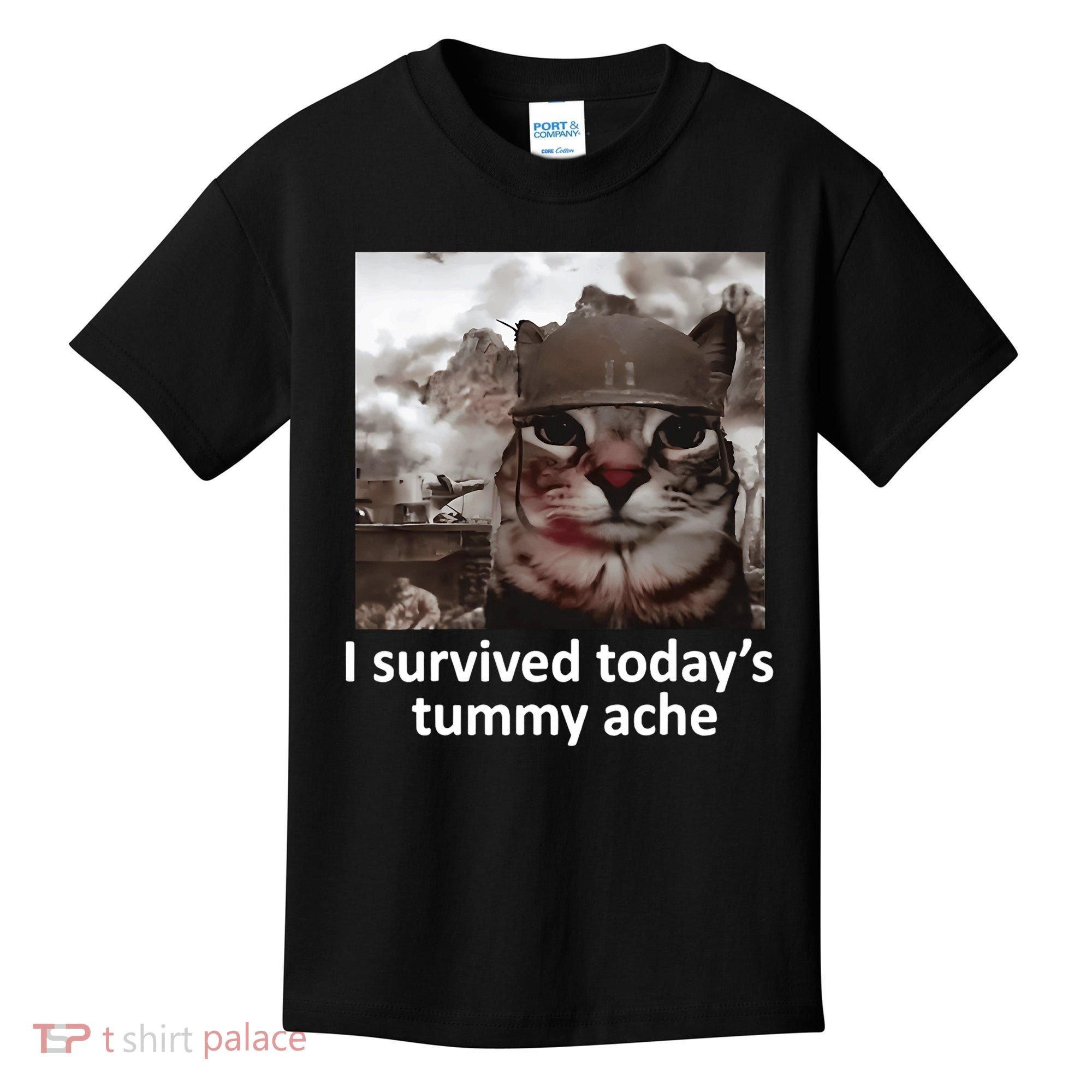 I Survived TodayS Tummy Ache Kids T-Shirt