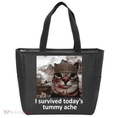 I Survived TodayS Tummy Ache Tote Bag
