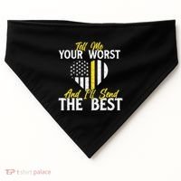 Ill Send The Best 911 Dispatcher Operator Emergency Call USA-Made Doggie Bandana thumb 0