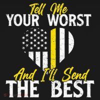 Ill Send The Best 911 Dispatcher Operator Emergency Call Tank Top thumb 6