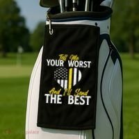 Ill Send The Best 911 Dispatcher Operator Emergency Call Golf Towel thumb 2