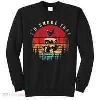 Id Smoke That Funny Smoked Meat BBQ Chef Barbecue Sweatshirt thumb 0