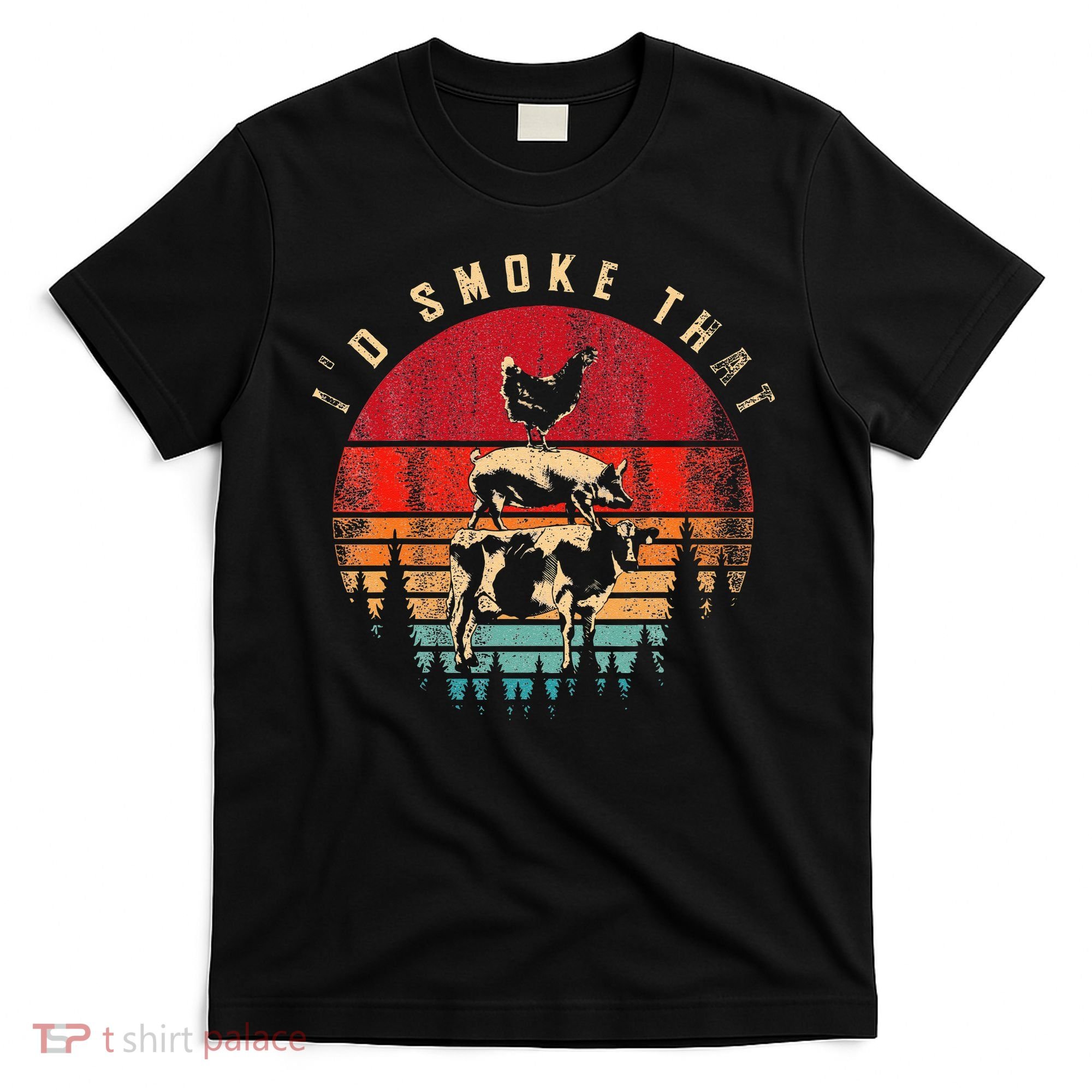 Id Smoke That Funny Smoked Meat BBQ Chef Barbecue T-Shirt
