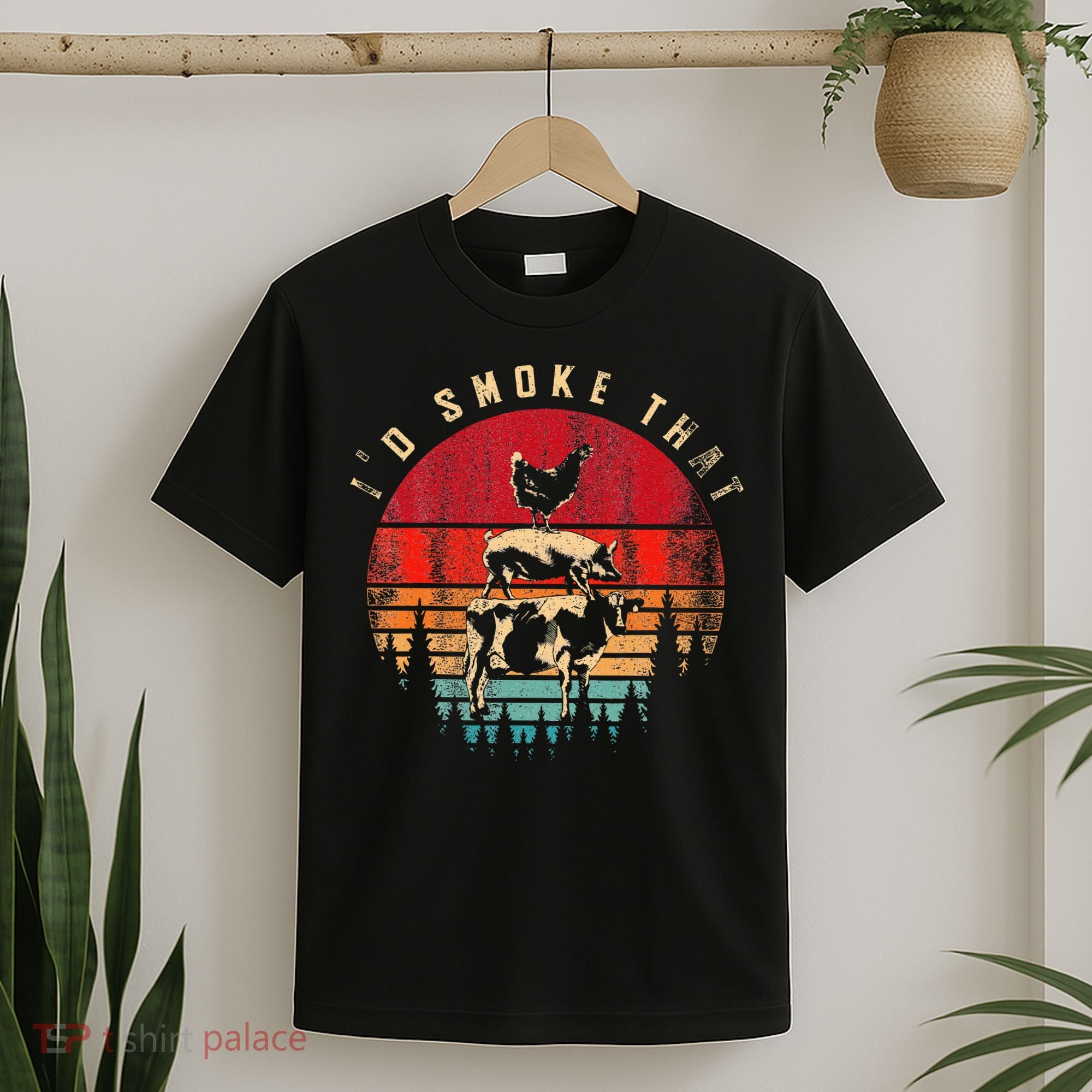 Id Smoke That Funny Smoked Meat BBQ Chef Barbecue T-Shirt