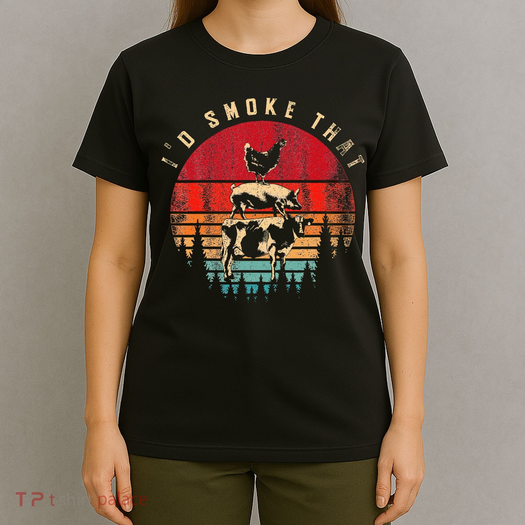 Id Smoke That Funny Smoked Meat BBQ Chef Barbecue T-Shirt