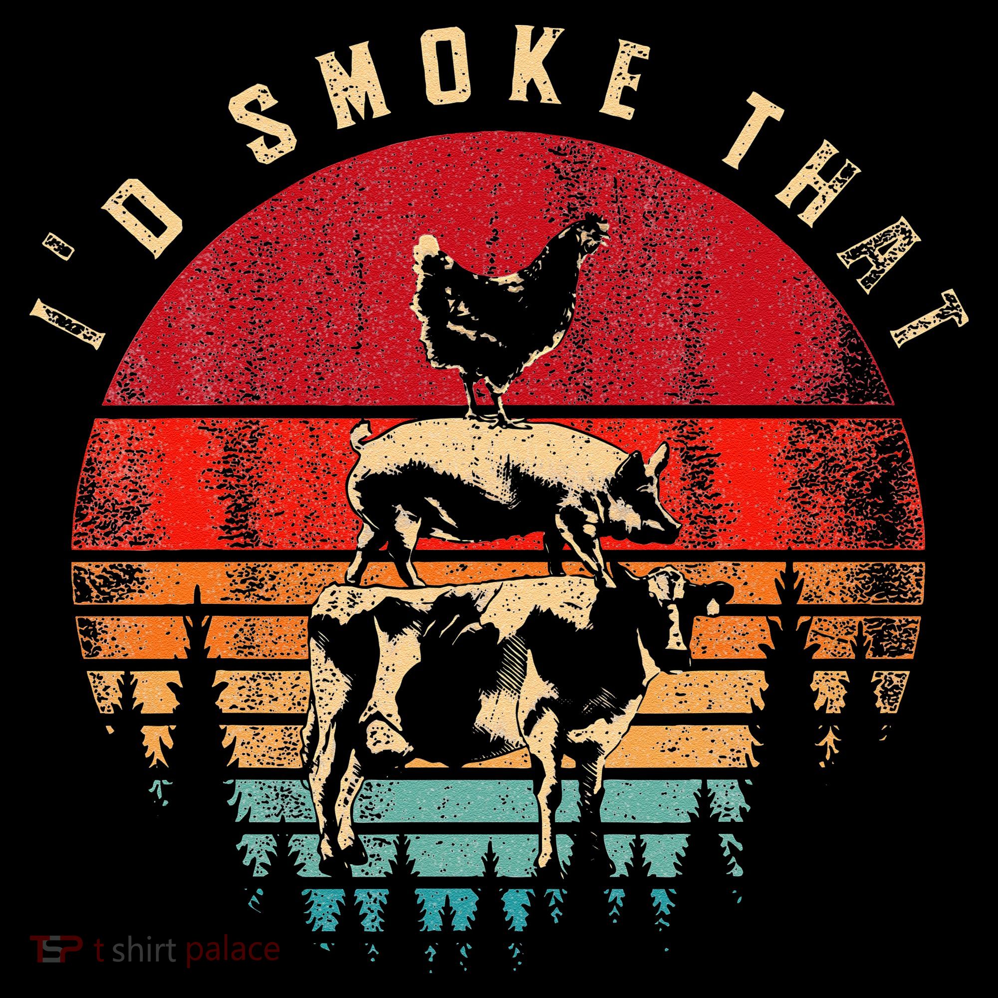 Id Smoke That Funny Smoked Meat BBQ Chef Barbecue Women's Hoodie