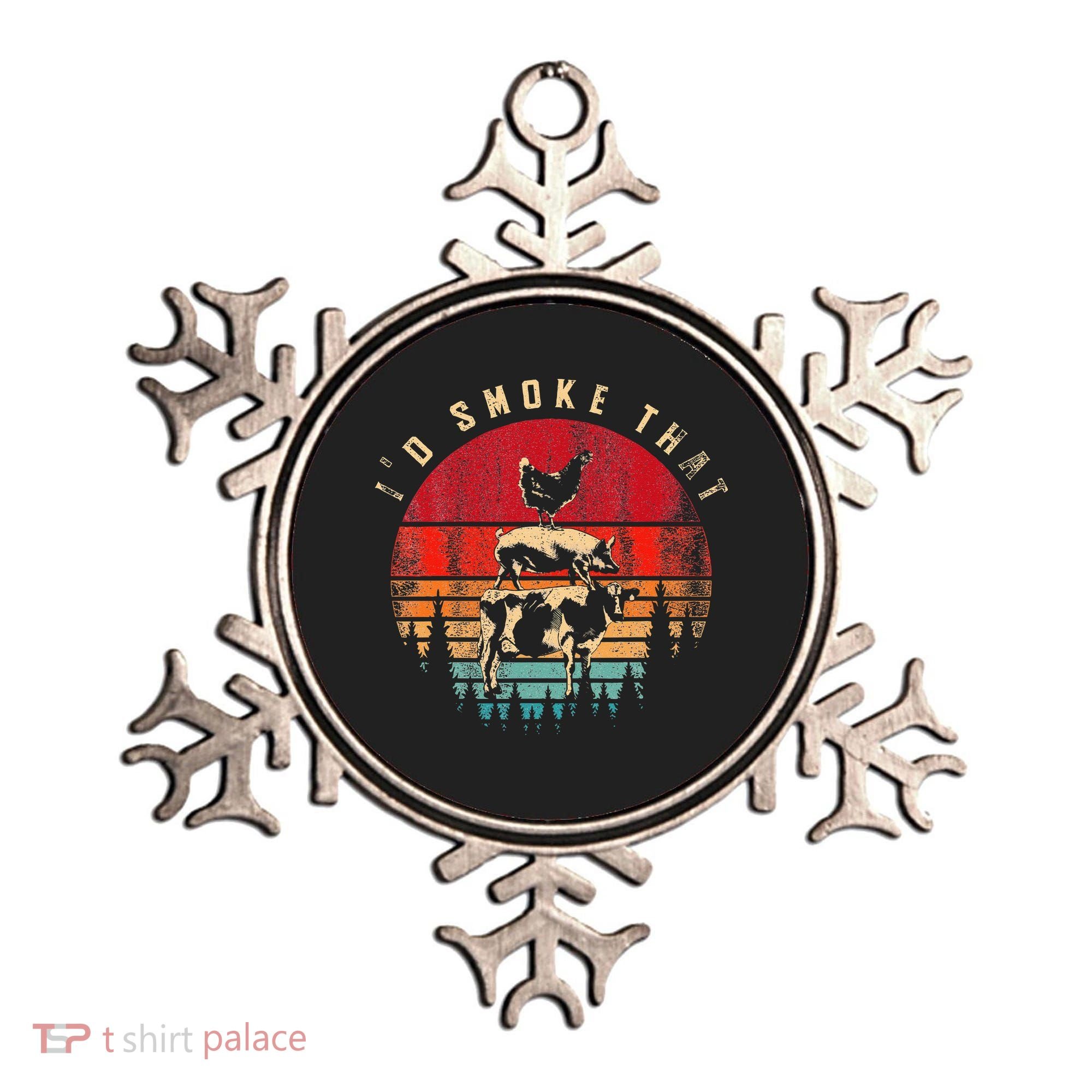 Id Smoke That Funny Smoked Meat BBQ Chef Barbecue Ornament