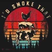 Id Smoke That Funny Smoked Meat BBQ Chef Barbecue Women's Tank Top thumb 5